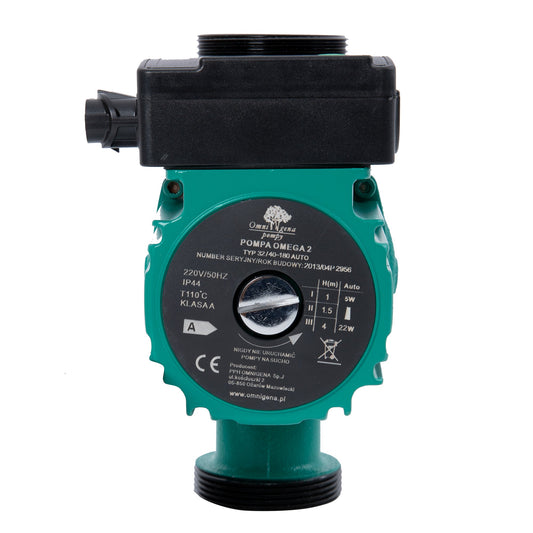 eGospodari.ro % Pompa recirculare centrala OMNI Polonia OMEGA2 32-40/180, debit 2.6m3/h, putere 22W