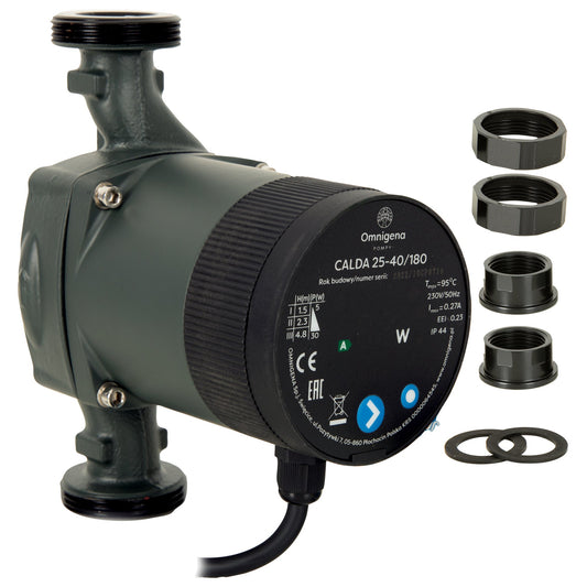 eGospodari.ro % Pompa recirculare centrala OMNI Polonia CALDA 25-40/180, debit 42l/min, putere 30W
