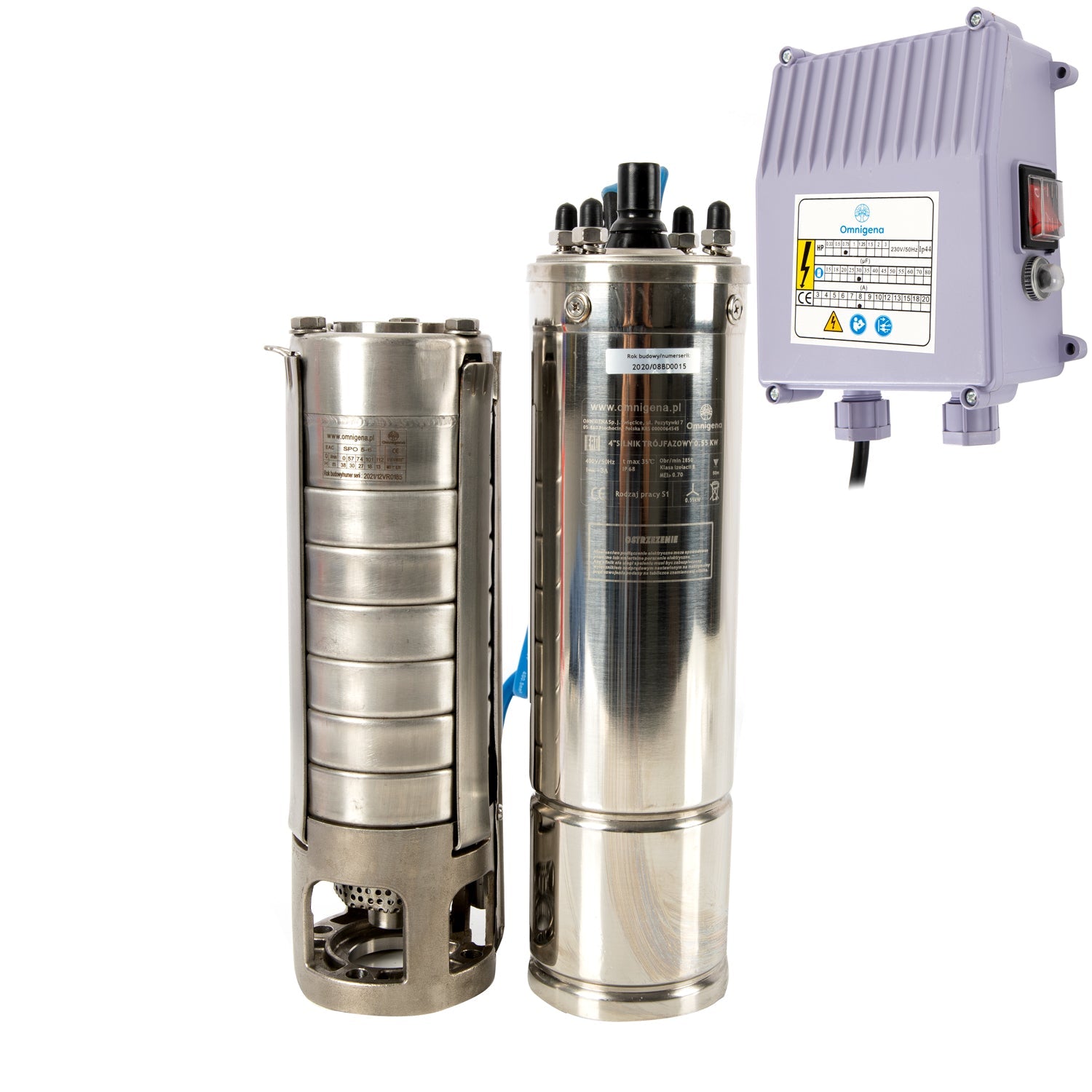 eGospodari.ro % Pompa submersibila OMNI Polonia 4SPO 5- 6, 230V, 0.55W, debit 111l/min, H refulare 38m