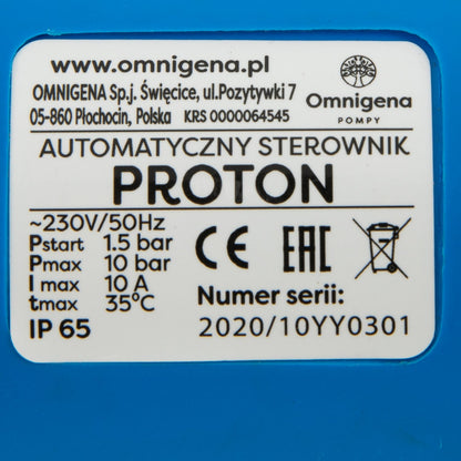 eGospodari.ro % Prescontrol electronic automat OMNI Polonia Proton, 10 bar, 1tol