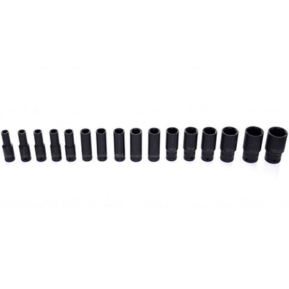eGospodari.ro % Set 16 CHEI Tubulare prize cu impact KRAFT Profi K10531, Drive interior 1/2", 10-32mm, valiza transport inclusa