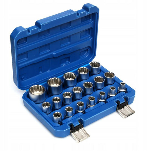 eGospodari.ro % Set 19 CHEI Tubulare prize cu impact KRAFT Profi K10347, 8-32mm, valiza transport inclusa