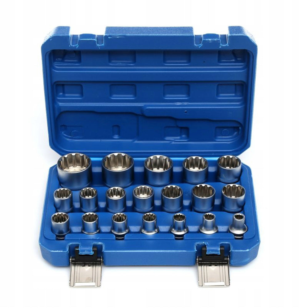 eGospodari.ro % Set 19 CHEI Tubulare prize cu impact KRAFT Profi K10347, 8-32mm, valiza transport inclusa