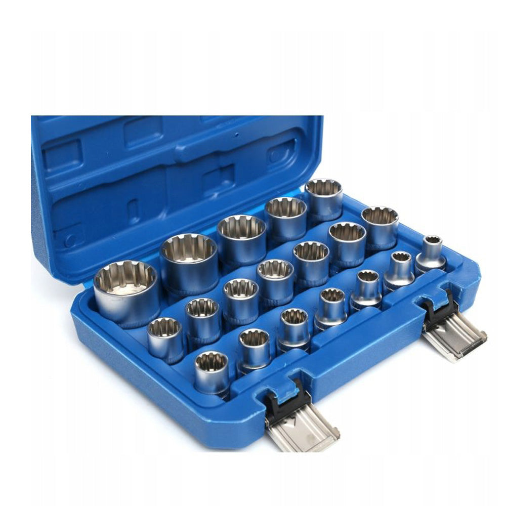 eGospodari.ro % Set 19 CHEI Tubulare prize cu impact KRAFT Profi K10347, 8-32mm, valiza transport inclusa