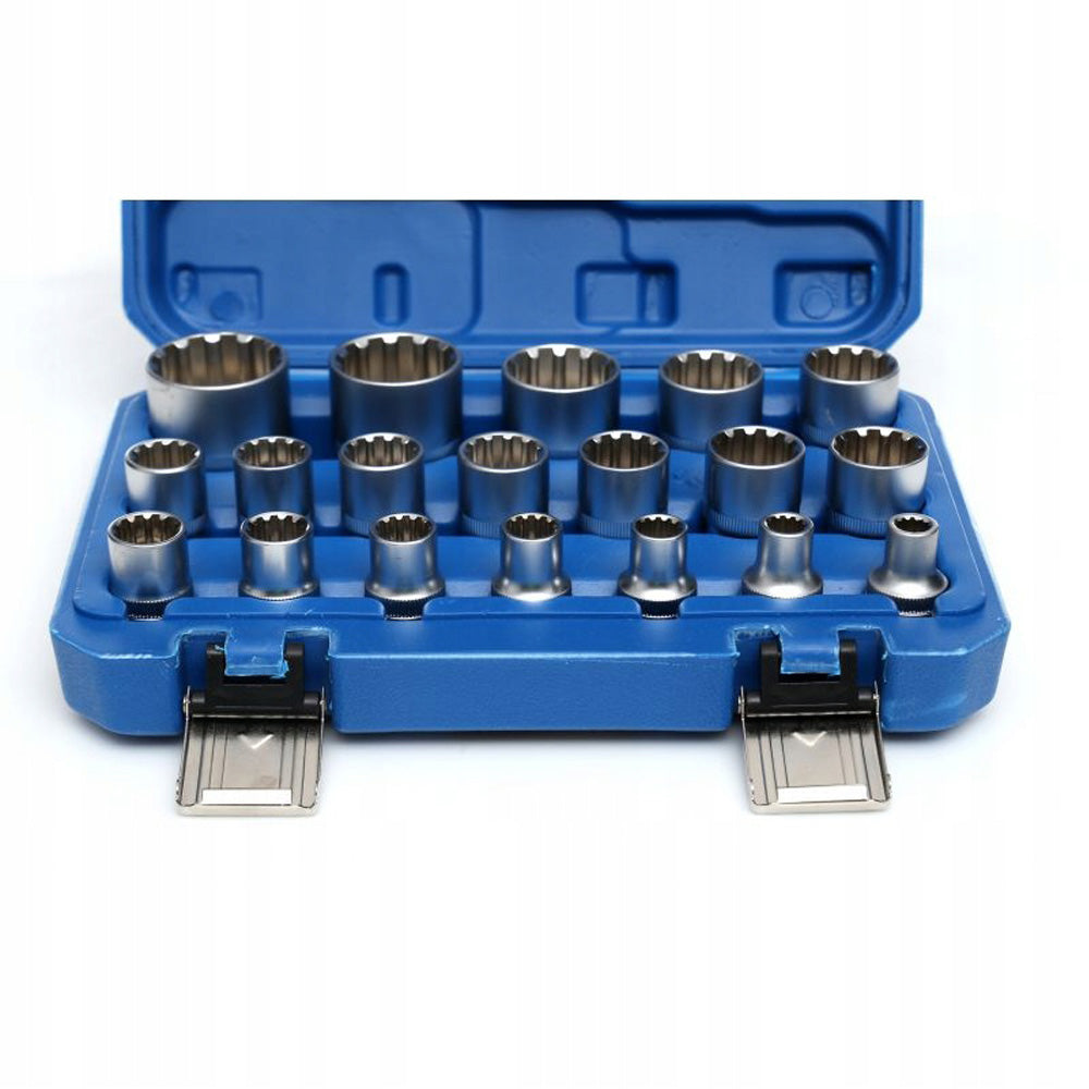 eGospodari.ro % Set 19 CHEI Tubulare prize cu impact KRAFT Profi K10347, 8-32mm, valiza transport inclusa
