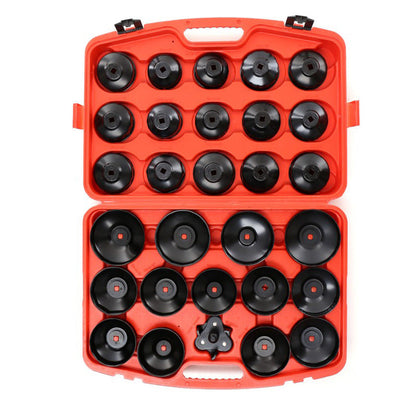 eGospodari.ro % SET TUBULARE capace desfacere filtre de ulei auto KRAFT Profi K10502, include 28+1 elemente, DRIVE 1/2" si 3/4"