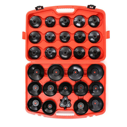 eGospodari.ro % SET TUBULARE capace desfacere filtre de ulei auto KRAFT Profi K10502, include 28+1 elemente, DRIVE 1/2" si 3/4"