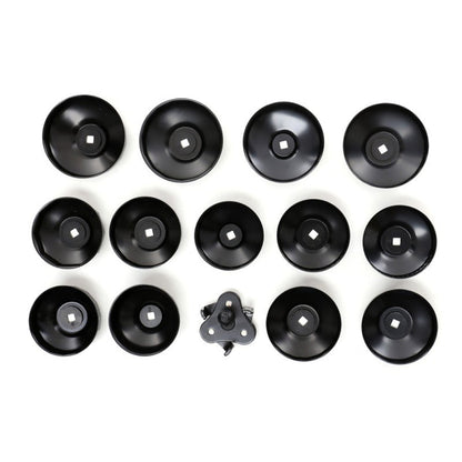 eGospodari.ro % SET TUBULARE capace desfacere filtre de ulei auto KRAFT Profi K10502, include 28+1 elemente, DRIVE 1/2" si 3/4"