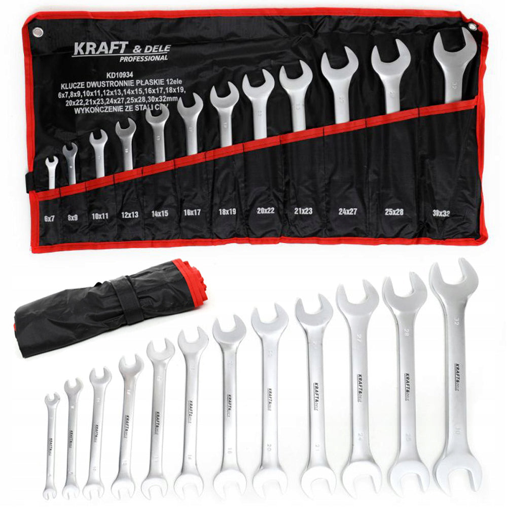 eGospodari.ro % Set chei fixe, 12 piese, KRAFT Profi K10934, 6-32MM