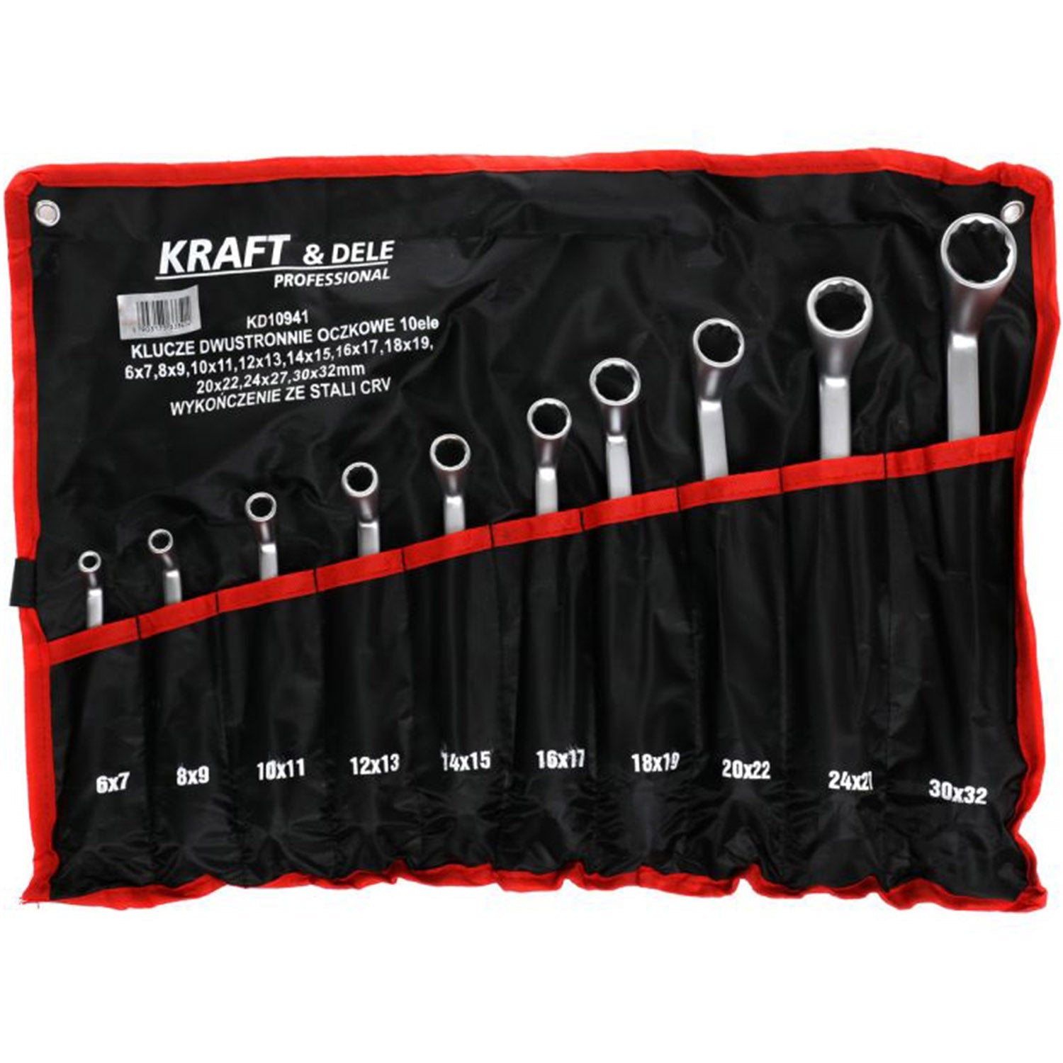 eGospodari.ro % Set chei inelare cu cot, 10 piese, KRAFT Profi K10941, 6-32MM