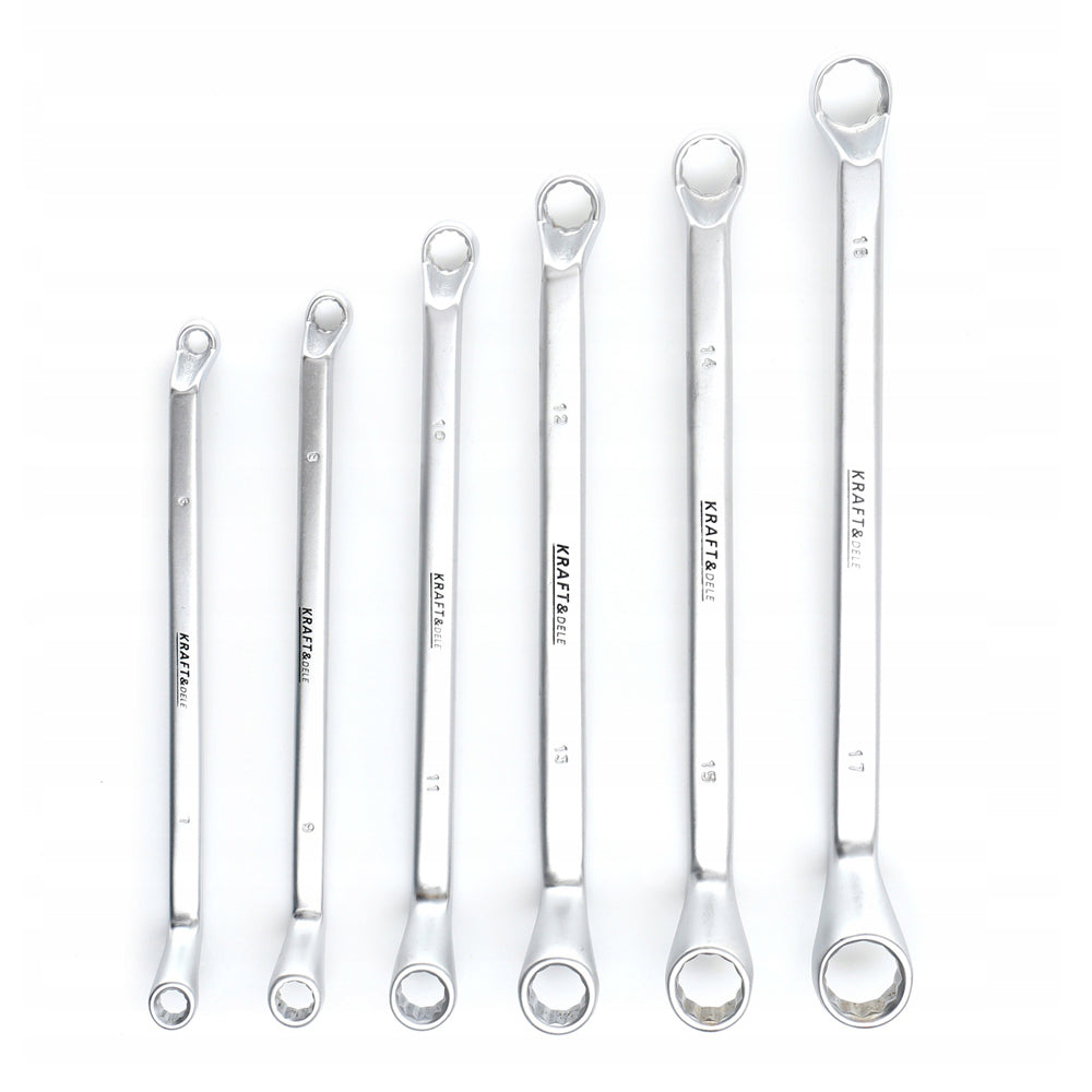 eGospodari.ro % Set chei inelare cu cot, 6 piese, KRAFT Profi K10940, 6-17MM