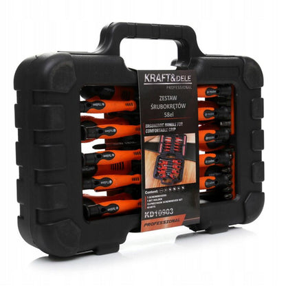 eGospodari.ro % Set surubelnite si biti KRAFT Profi K10903, 58buc