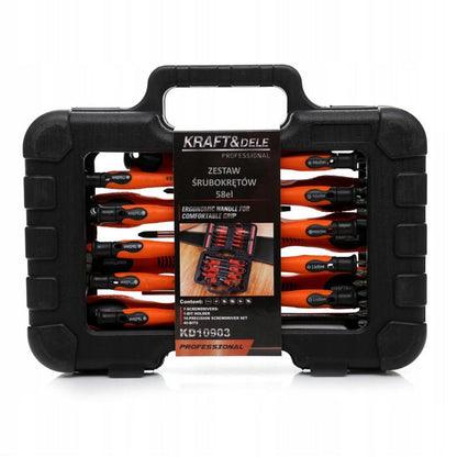 eGospodari.ro % Set surubelnite si biti KRAFT Profi K10903, 58buc