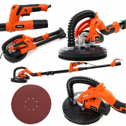 eGospodari.ro % Slefuitor pereti girafa cu adaptor pentru aspirator KRAFT Profi K1541, 710W, 225 mm, turatie reglabila