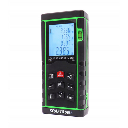 eGospodari.ro % Telemetru cu laser KRAFT Profi K10407, 80m + husa protectie
