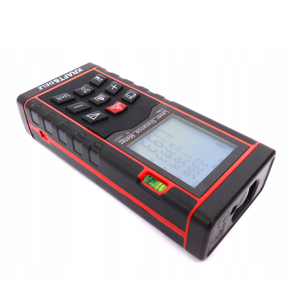 eGospodari.ro % Telemetru cu laser KRAFT Profi K10408, 100m + husa protectie