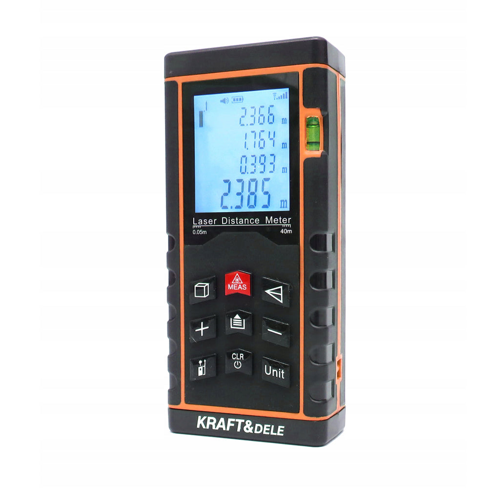 eGospodari.ro % Telemetru cu laser KRAFT Profi K10405, 40m + husa protectie