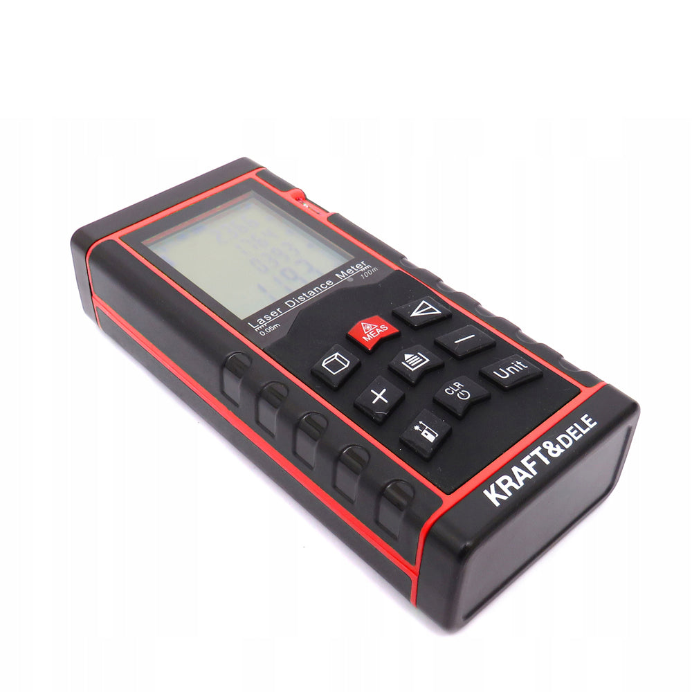eGospodari.ro % Telemetru cu laser KRAFT Profi K10408, 100m + husa protectie